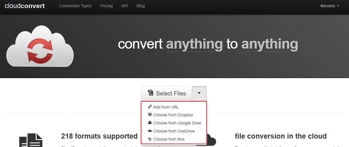 CloudConvert: 免费在线万能文件格式转换器 / 支持 Dropbox、Google Drive、OneDrive 文件解压和解压后回传-瑞驰杂刊
